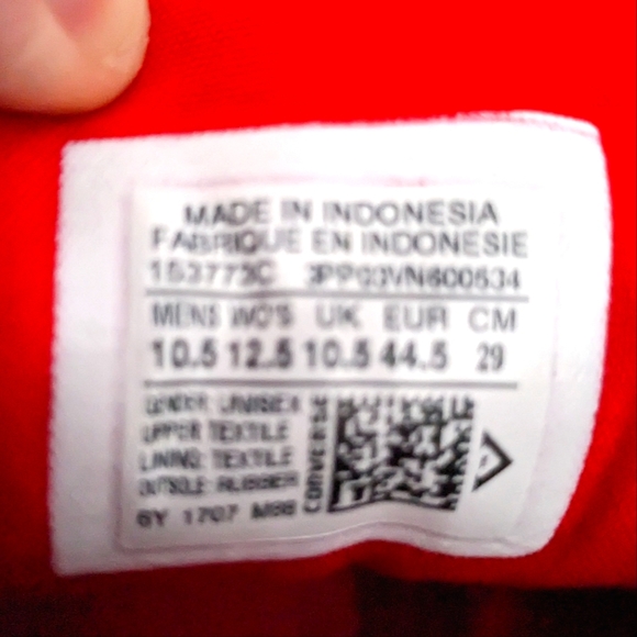 Converse Size 10.5 Men's - Picture 5 of 5